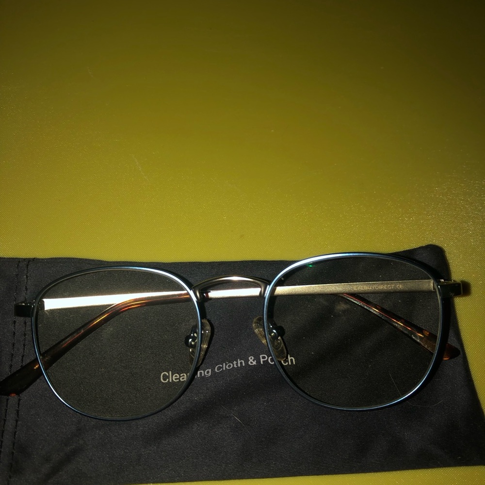 🆕 Blue/silver frames from (Eyebuy Direct) size 53 17/145 C8 Blue & silver legs